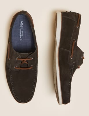 

M&S Collection Zapatos de cubierta de antelina con cordonesMens - Mink, Mink