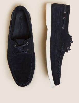 

Mens M&S Originals Suede Deck Shoes - Navy, Navy