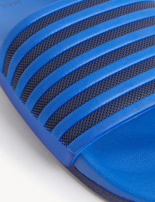 

Mens M&S Collection Airflex™ Striped Sliders - Blue Mix, Blue Mix