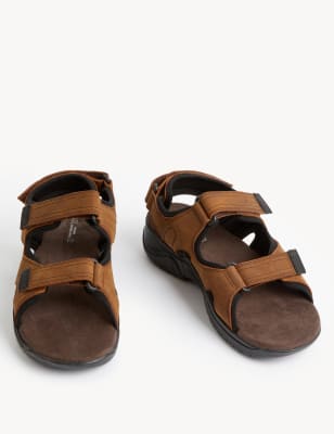 Leather Riptape Sandals