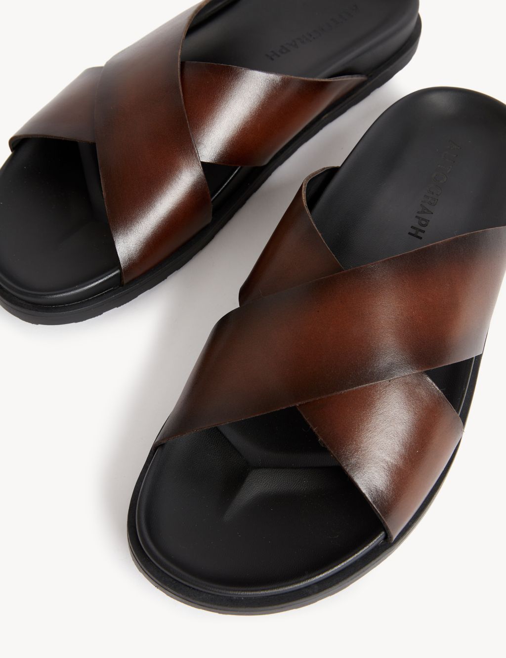 Leather Slip-On Sandals image 2