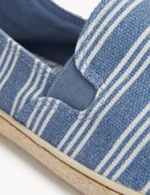 Navy Linen Espadrilles