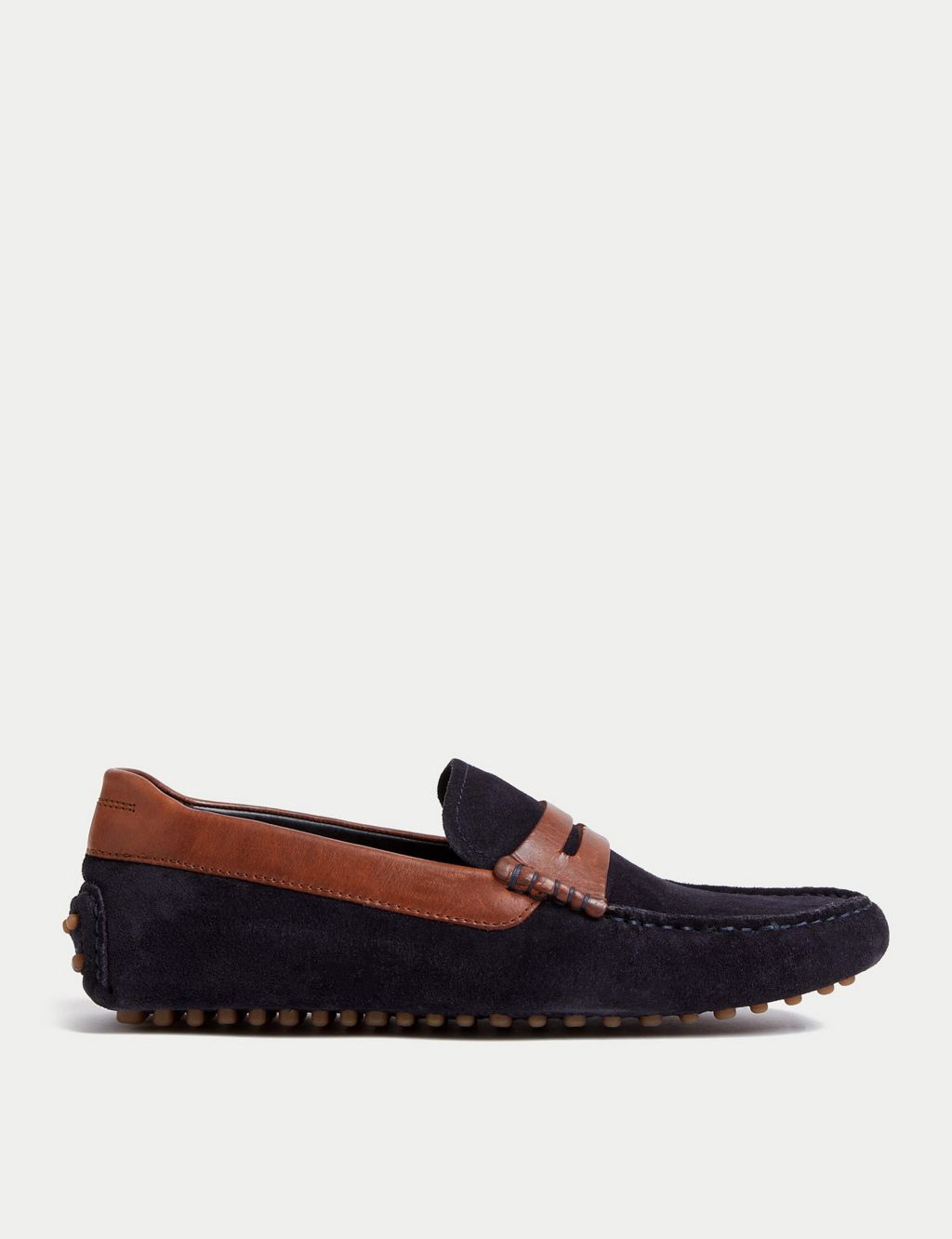 Leather and Suede Slip on Driving Shoes image 1