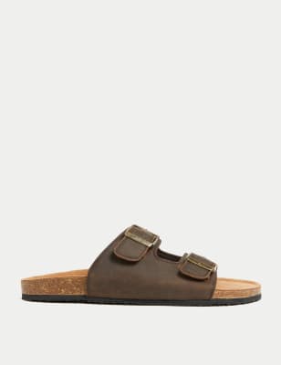 

Mens M&S Collection Ledersandalen - Chocolate, Chocolate