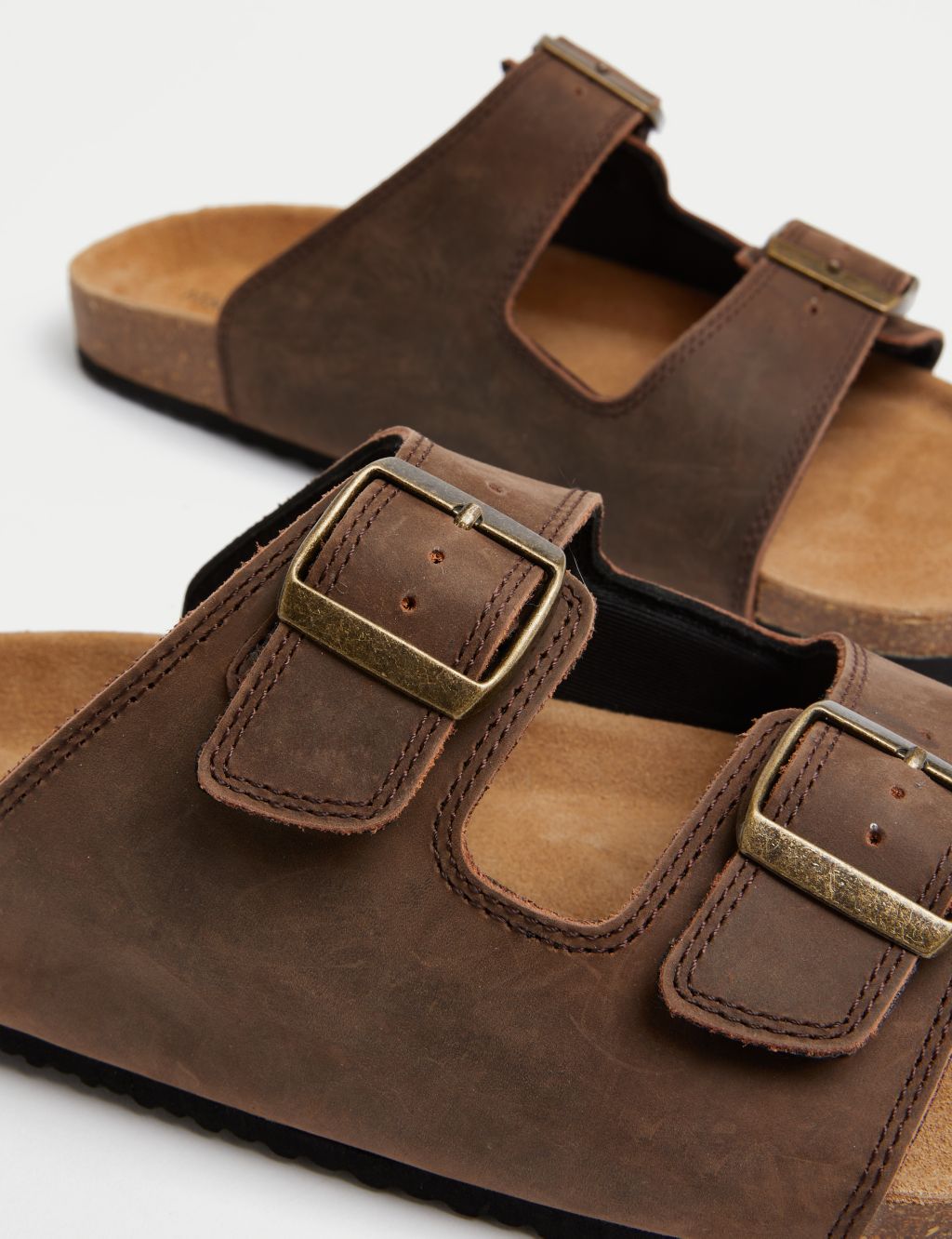 Leather Slip-On Sandals image 3