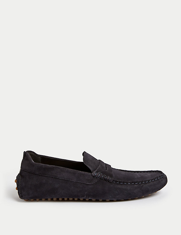 Suede Driving Shoes - NO