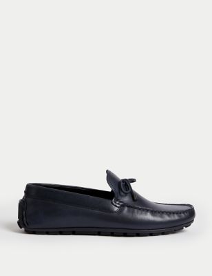 

Mens M&S Collection Leather Loafers - Navy, Navy