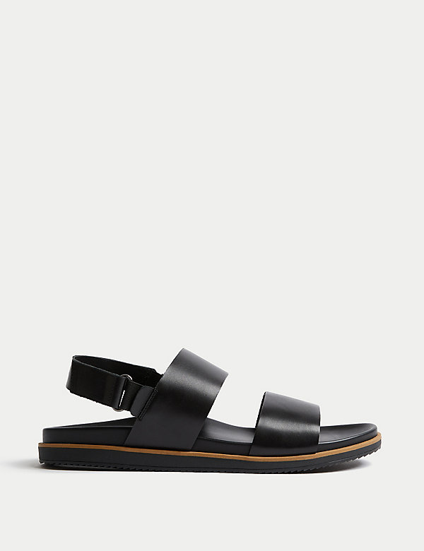 Leather Two Strap Sandals - CY