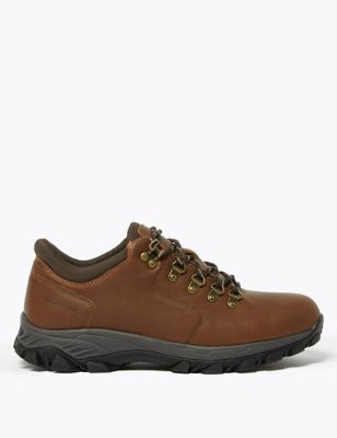 M&S Mens Waterproof Leather Walking Shoes