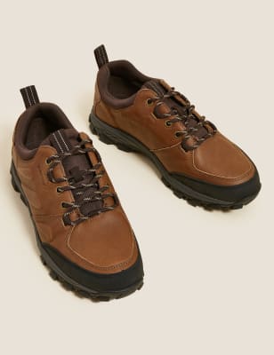 

Mens M&S Collection Leather Waterproof Walking Shoes - Brown Mix, Brown Mix