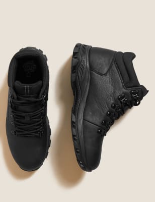 

Mens M&S Collection Wanderschuhe aus Leder - Black, Black