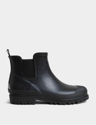 M&S Men's Waterproof Pull-On Chelsea Boots - 6 - Black, Black