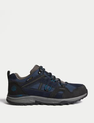 M&S Mens Waterproof Ripstop Walking Shoes - 7 - Navy Mix, Navy Mix