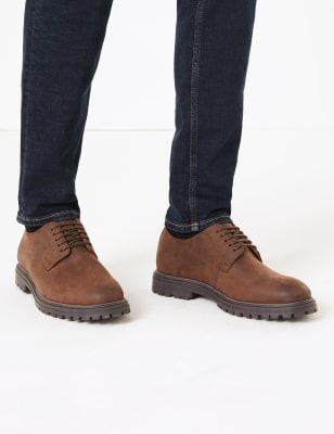 Derbys Gibson en cuir enduit