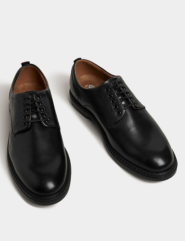 Wide Fit Leather Derby Shoes - FI