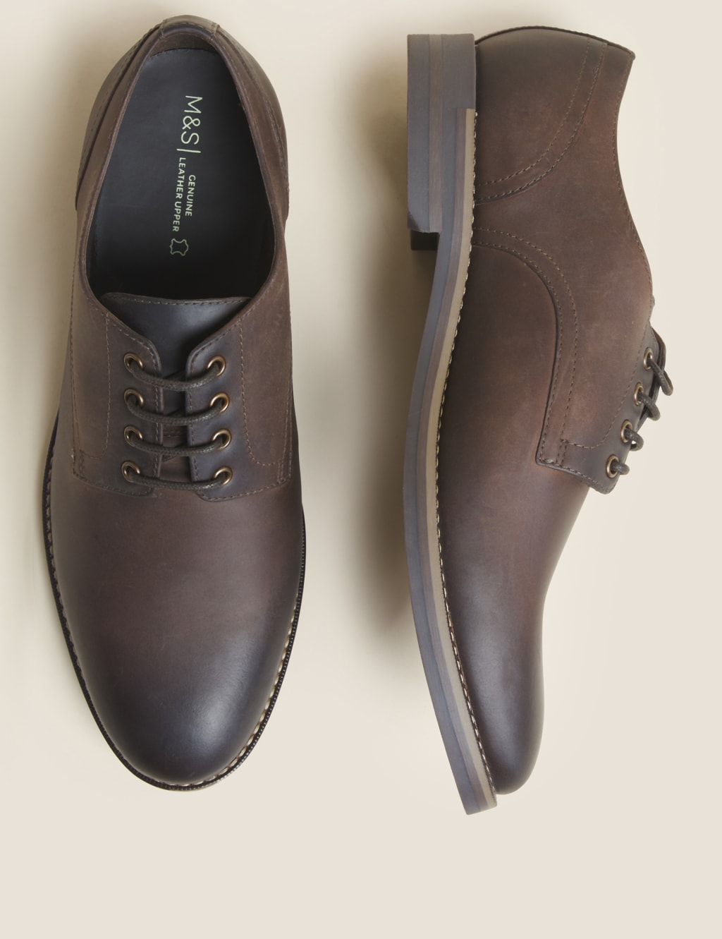 Leather Derby Shoes image 3