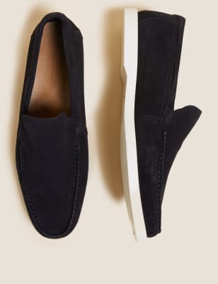 

M&S Collection Mocasines de ante sin cordonesMens - Navy, Navy