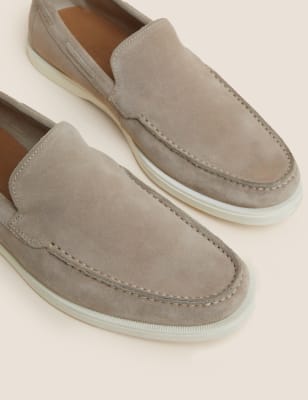 

Mens M&S Collection Suede Slip-On Loafers - Taupe, Taupe