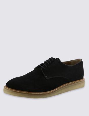 Suede Lace Up Derby Shoes | Savile Row Inspired | M&S