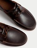 Wide Fit Leather Deck Shoes