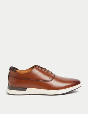 

Mens M&S Collection Leather Derby Shoes - Tan, Tan