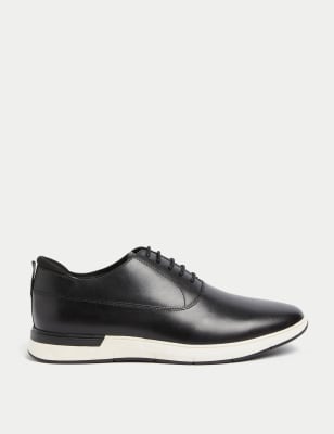 

Mens M&S Collection Derby-Lederschuhe - Black, Black