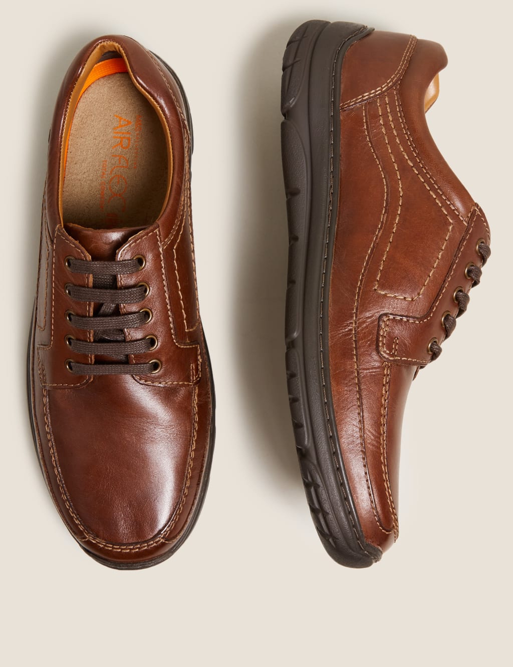 Wide Fit Airflex™ Leather Shoes image 2