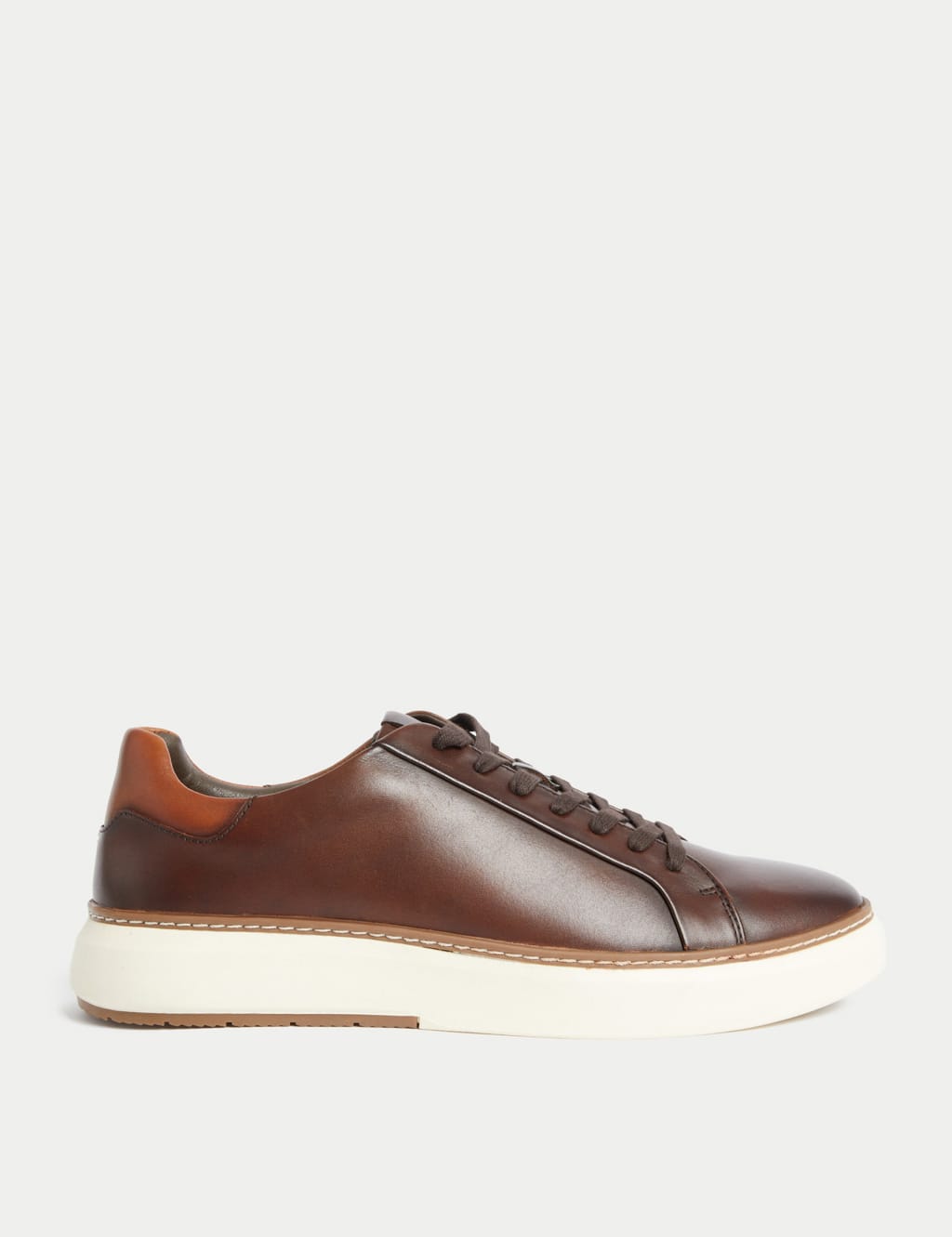Mens tan leather trainers uk cheap