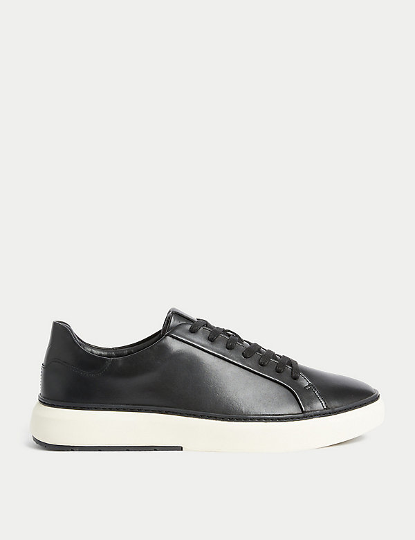 Airflex™ Leather Lace Up Trainers - GR