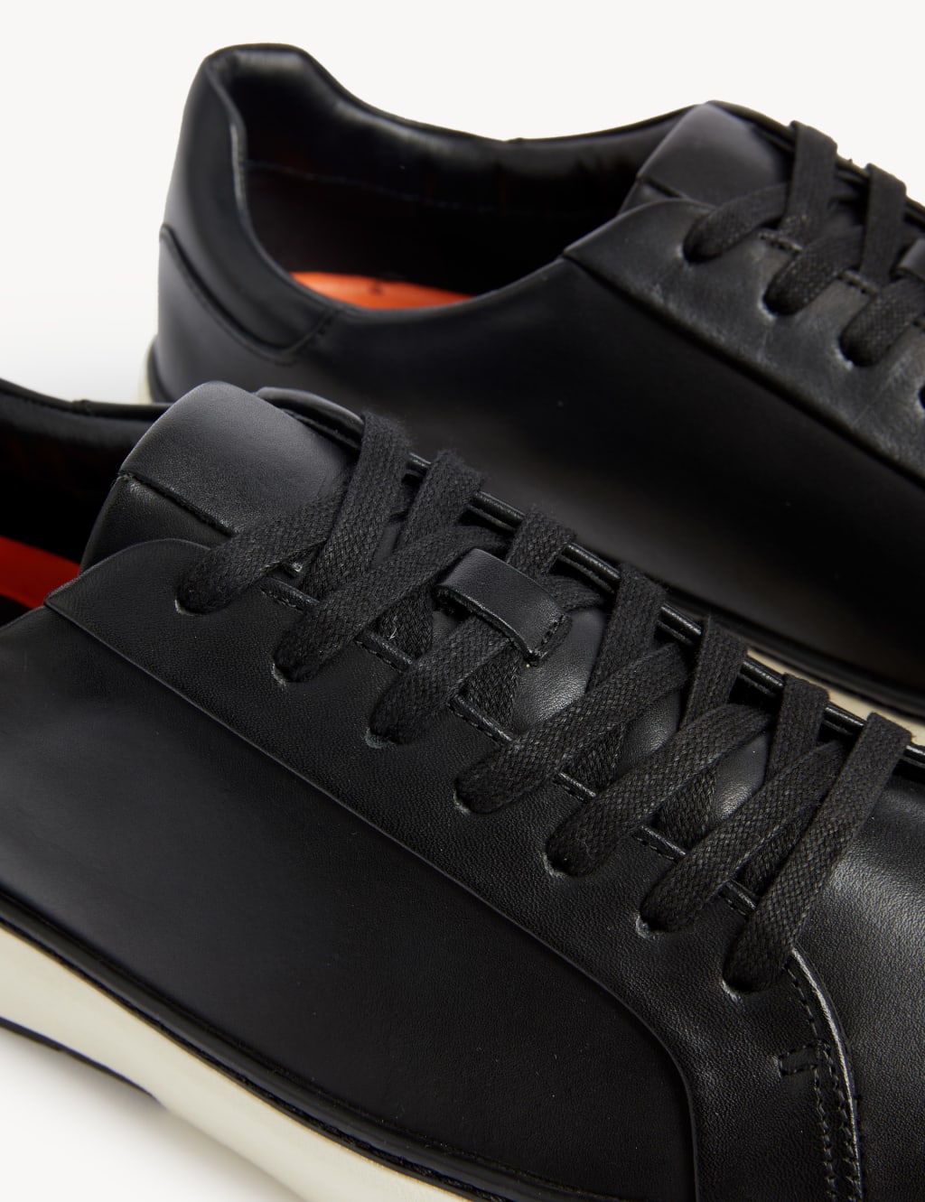 Airflex™ Leather Lace Up Trainers image 2
