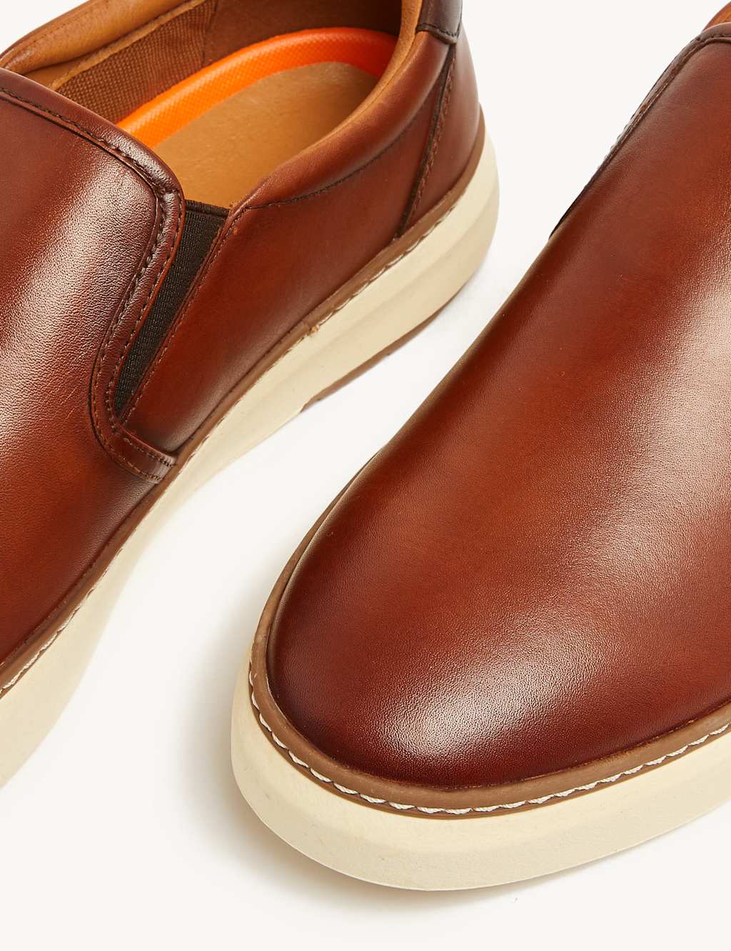 Airflex™ Leather Slip-On Trainers image 2