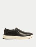 Airflex™ Leather Slip-On Trainers