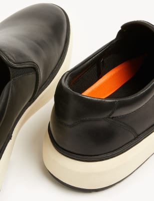

Mens M&S Collection Lederturnschuhe mit Airflex™ - Black, Black