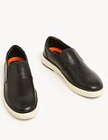 Airflex™ Leather Slip-On Trainers