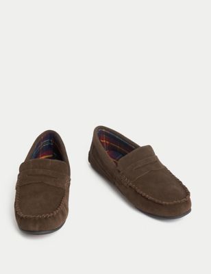 mens slippers marks and spencer