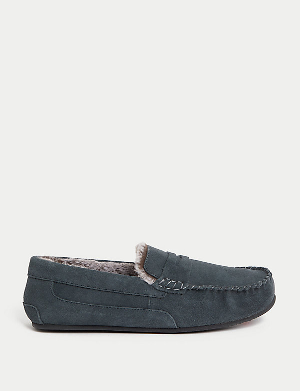 Suede Slippers with Freshfeet™ - KH