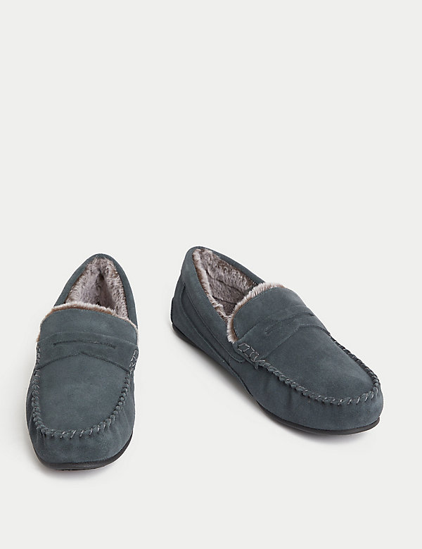 Suede Slippers with Freshfeet™