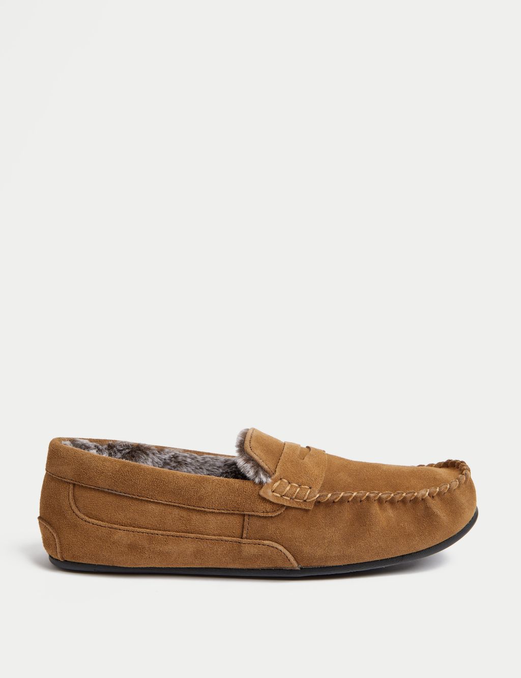 Suede Slippers with Freshfeet™ image 1