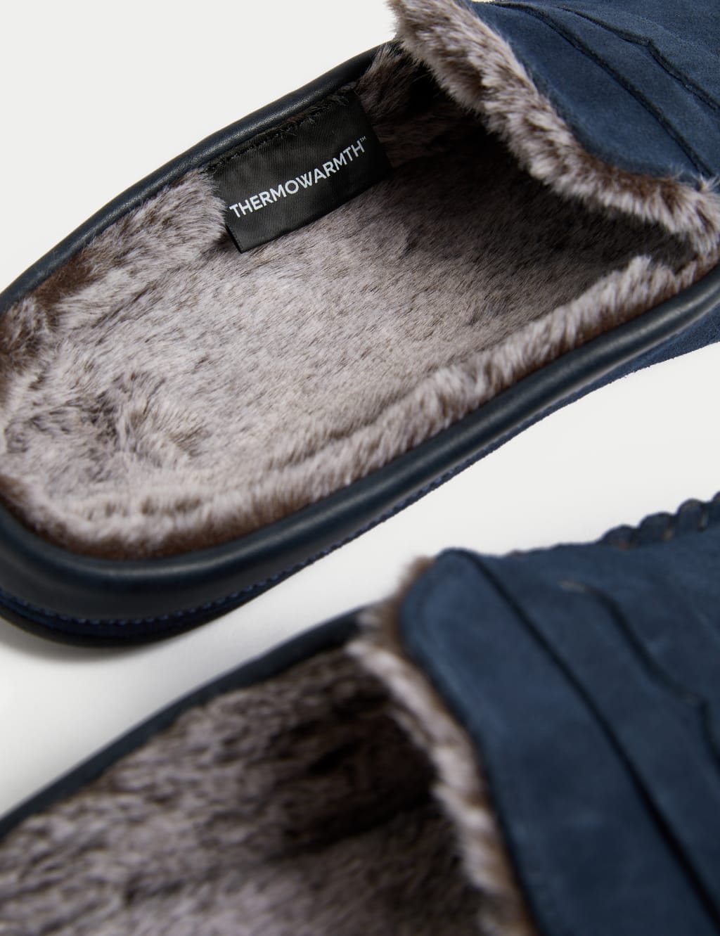 Suede Fleece Lined Mule Moccasins image 2