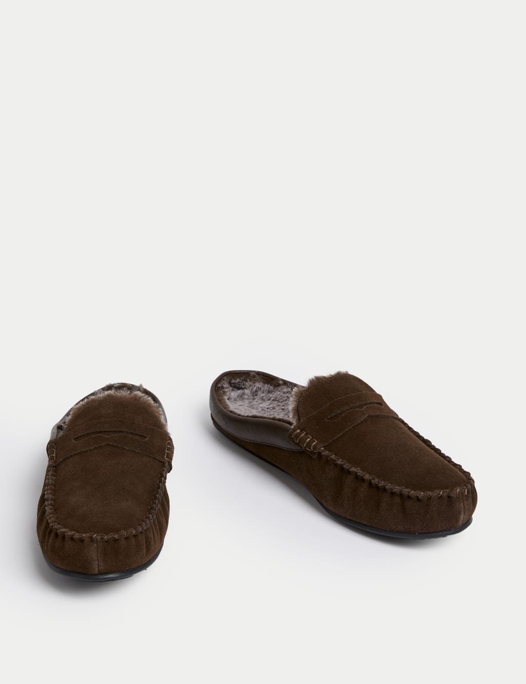 Suede Mule Moccasins