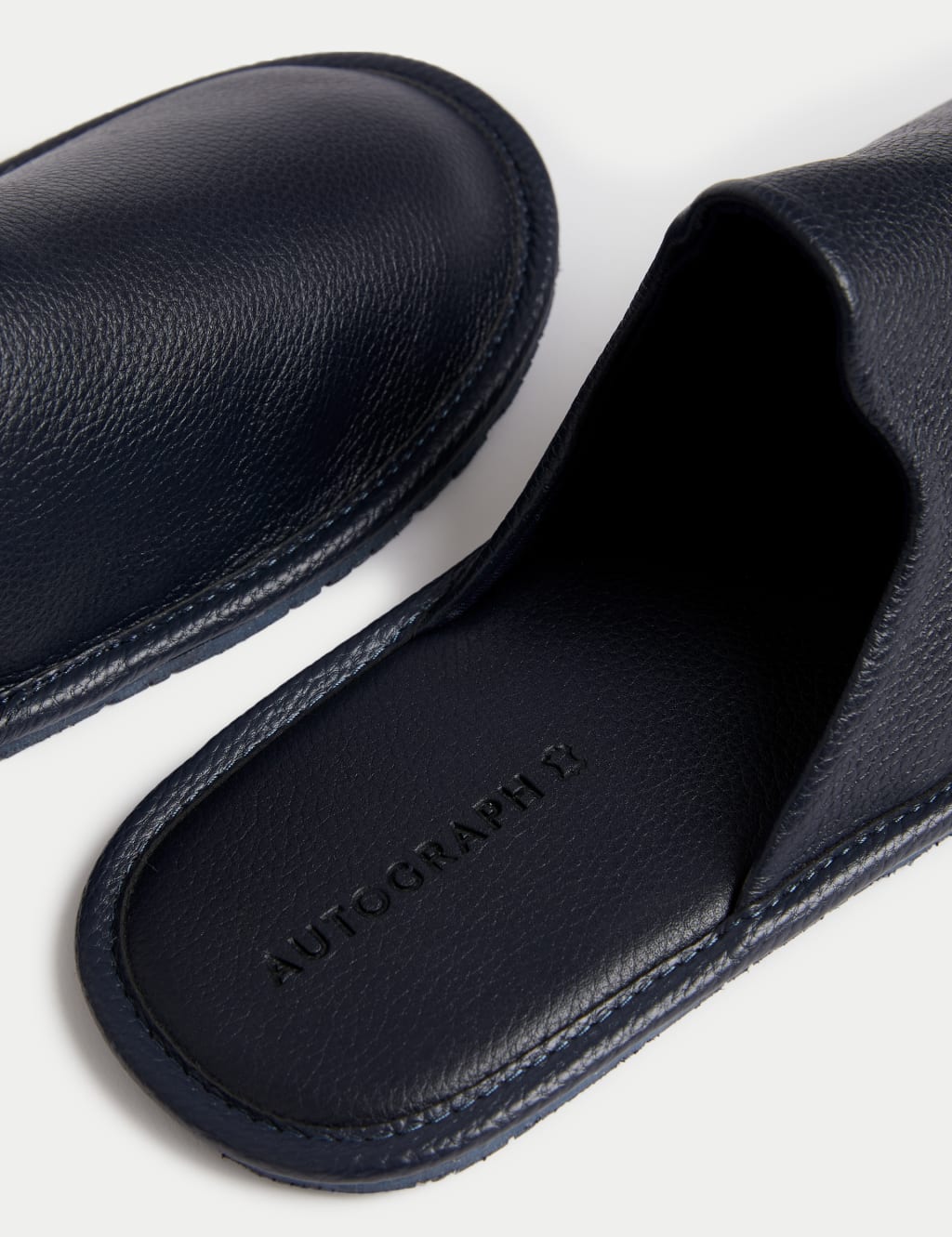 Leather Mule Slippers with Freshfeet™ image 2