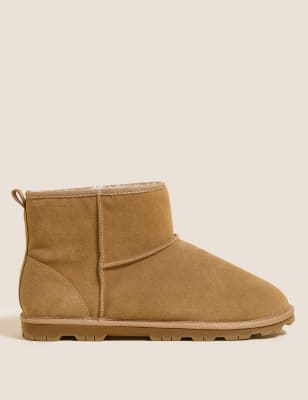 

Mens Autograph Suede Slipper Boots - Tan, Tan