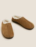 Suede Mule Slippers