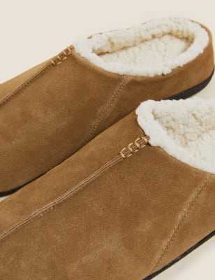 

Mens M&S Collection Suede Mule Slippers - Tan, Tan