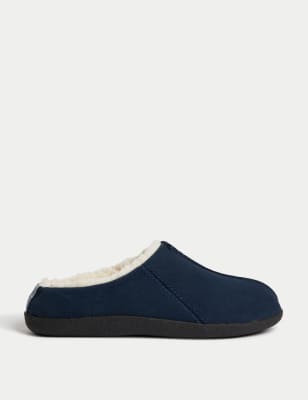 Suede Mule Slippers