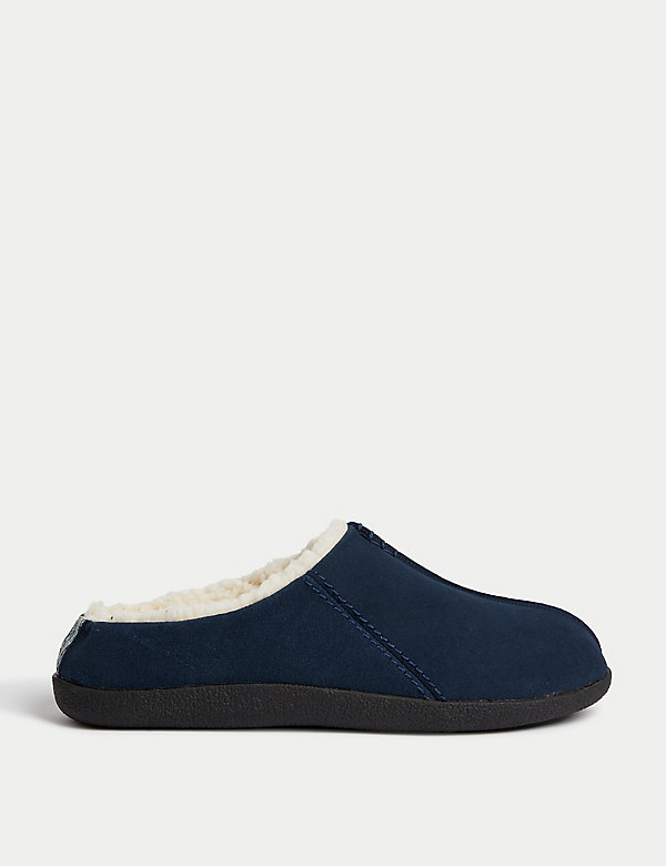Suede Mule Slippers - AT
