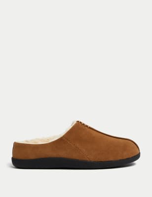 Suede Mule Slippers