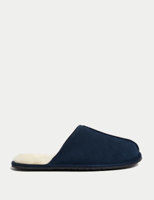 Suede Mule Slippers with Freshfeet™