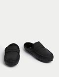 Leather Moccasin Mule Slippers with Freshfeet™