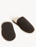 Suede Mule Slippers with Freshfeet™
